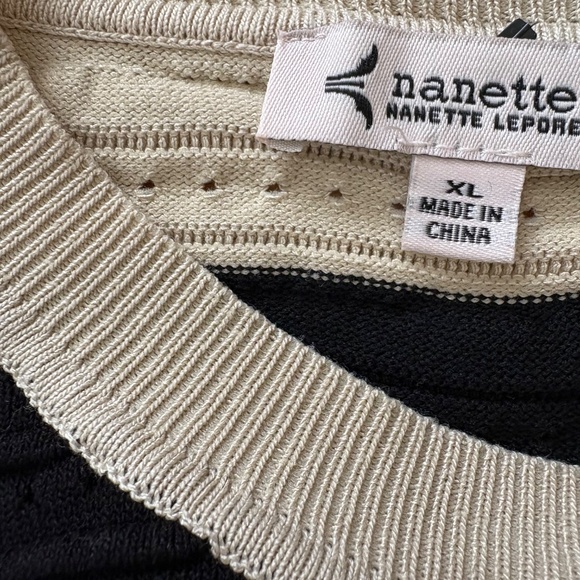 Nanette Lepore pointelle knit short sleeve top - Picture 4 of 4